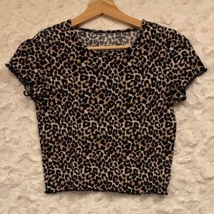 American Eagle Leopard Print Top